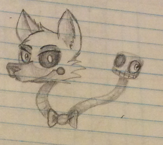 320x285 Mangle Sketch From Fnaf - Mangle Sketch