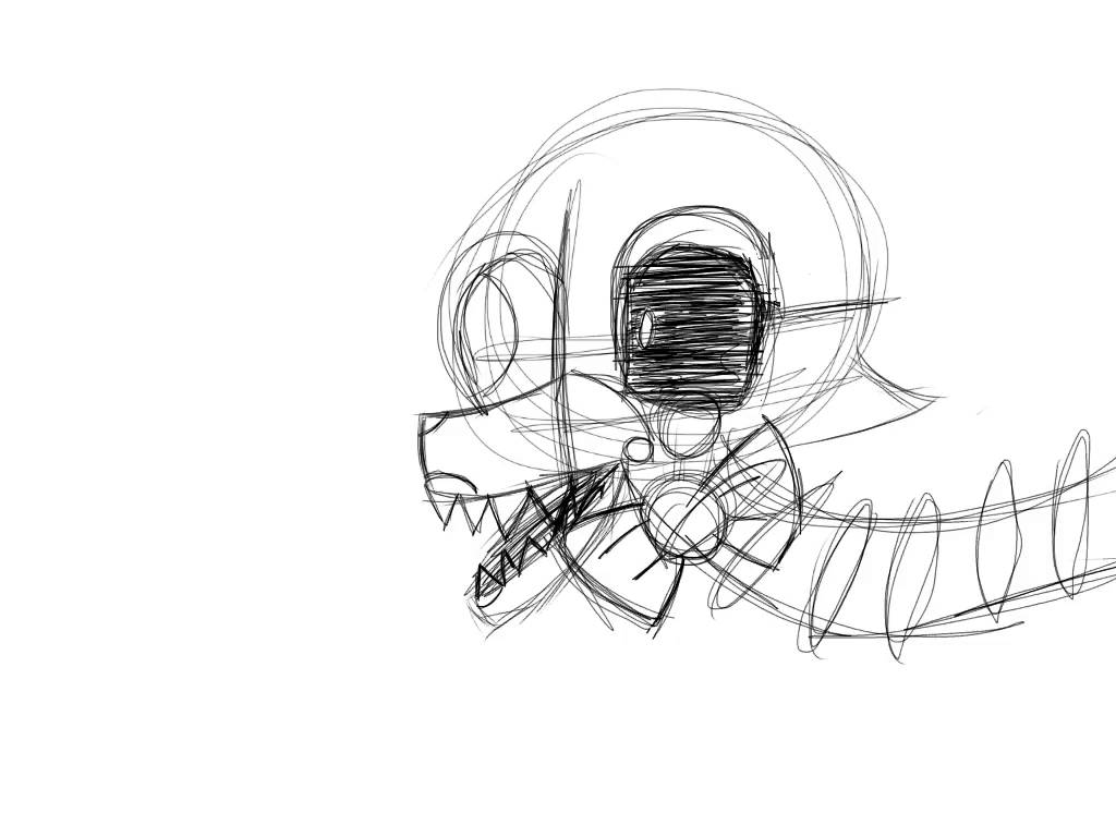 1024x768 The Mangle Fnaf 2 [Speedpaint Sketch] - Mangle Sketch