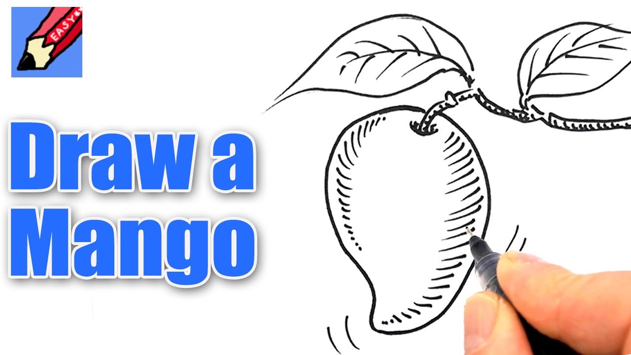 1280x720 How To Draw A Mango Real Easy - Mango Sketch
