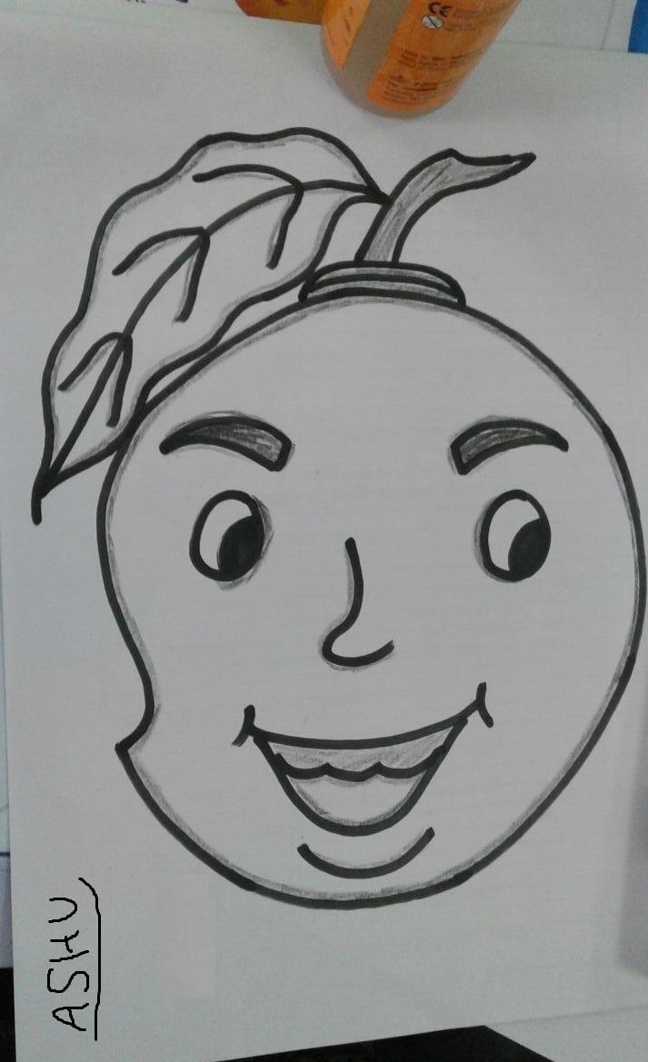 713x1169 Pencil Sketch Of Mango - Mango Sketch