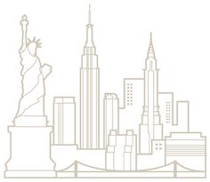 236x205 New York City Skyline Simple Drawing Kids Drawings - Manhattan Skyline Sketch