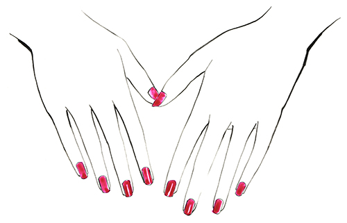 Manicure Sketch at PaintingValley.com | Explore collection of Manicure ...