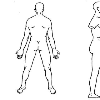320x320 Mannequin Sketch To Mark Any Areas Of Discomfort. Download - Mannequin Sketch