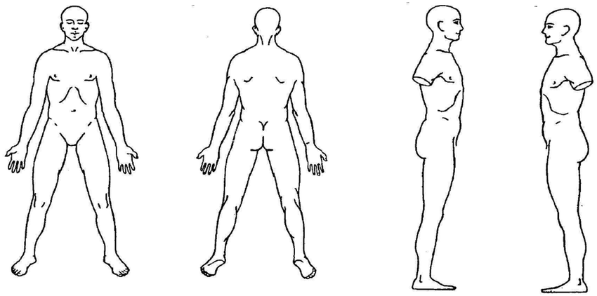 850x422 Mannequin Sketch To Mark Any Areas Of Discomfort. Download - Mannequin Sketch