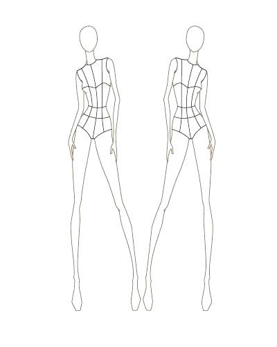 Mannequin Sketch Templates at PaintingValley.com | Explore collection ...