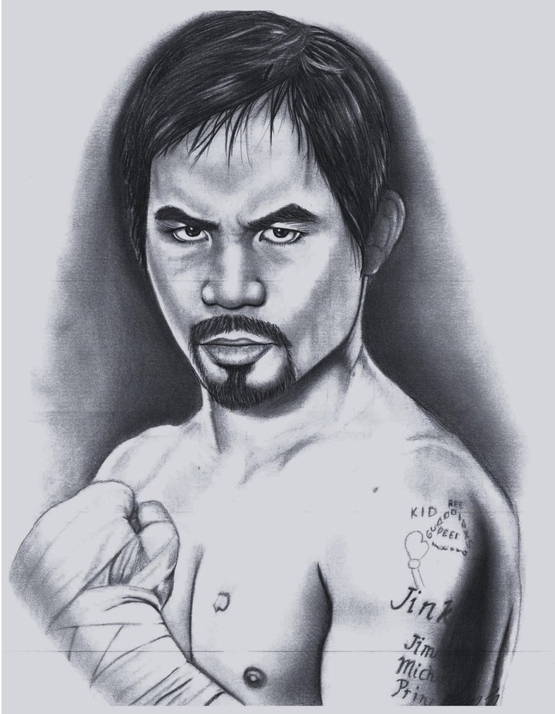 788x1013 Manny Pacquiao Wip Draft By Laart39 - Manny Pacquiao Sketch