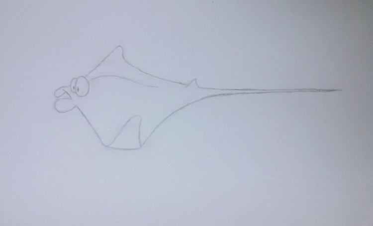 750x454 Manta Ray - Manta Ray Sketch