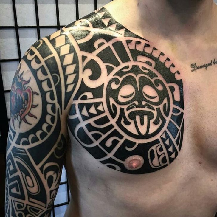 728x728 Maori Chest Tattoo Best Tattoo Ideas Gallery - Maori Sketch