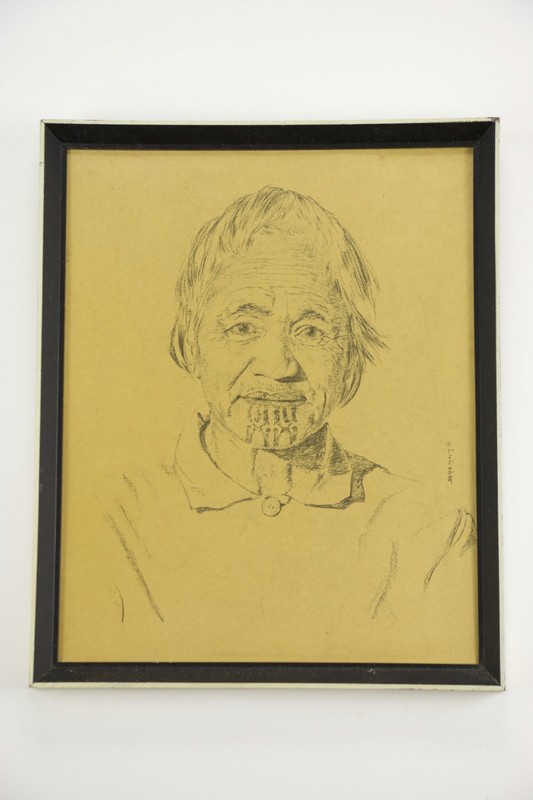 533x800 Maori Woman Sketch Corbett And Horne Ltd Bernard Wilfred - Maori Sketch