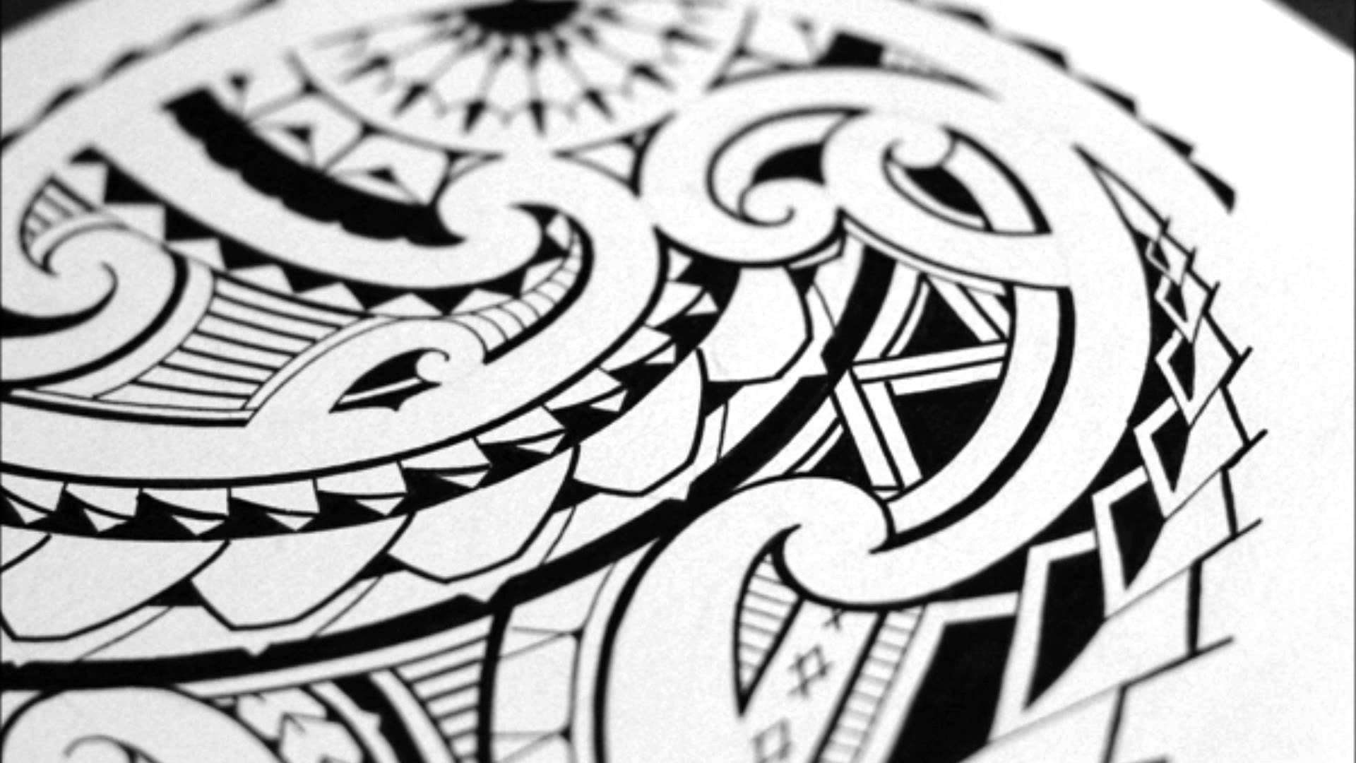 1920x1080 Sketching A Quarter Sleeve Maori Tribal Tattoo - Maori Sketch