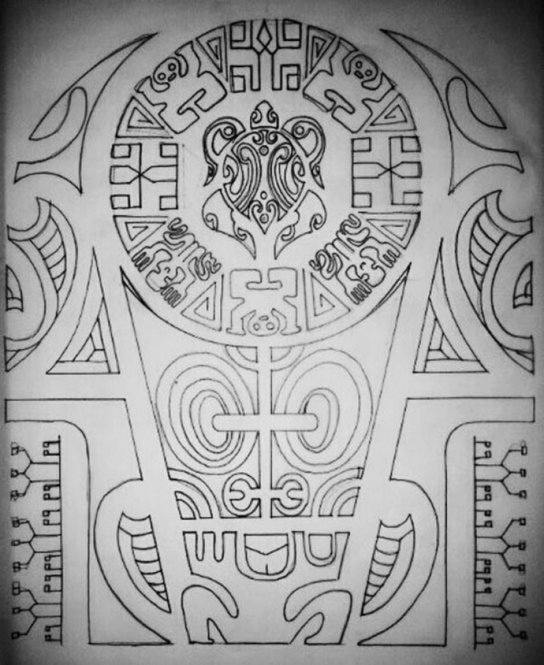 786x960 Studio C.a.o.s. Sketch Tattoo - Maori Sketch
