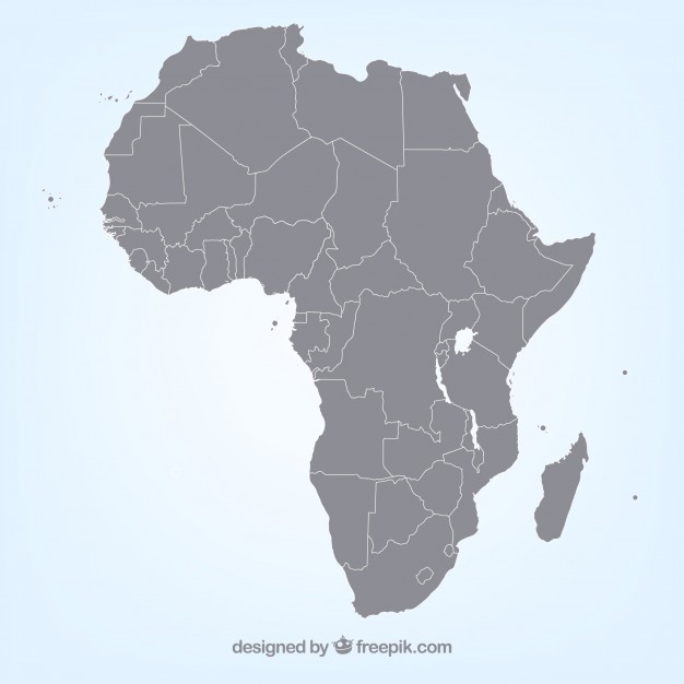 626x626 African Map Vector Vector Free Download - Map Of Africa Sketch