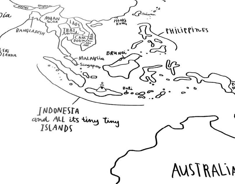 806x630 Sketch World Map Black And White Poster Awesome Maps - Map Of The Philippines Sketch