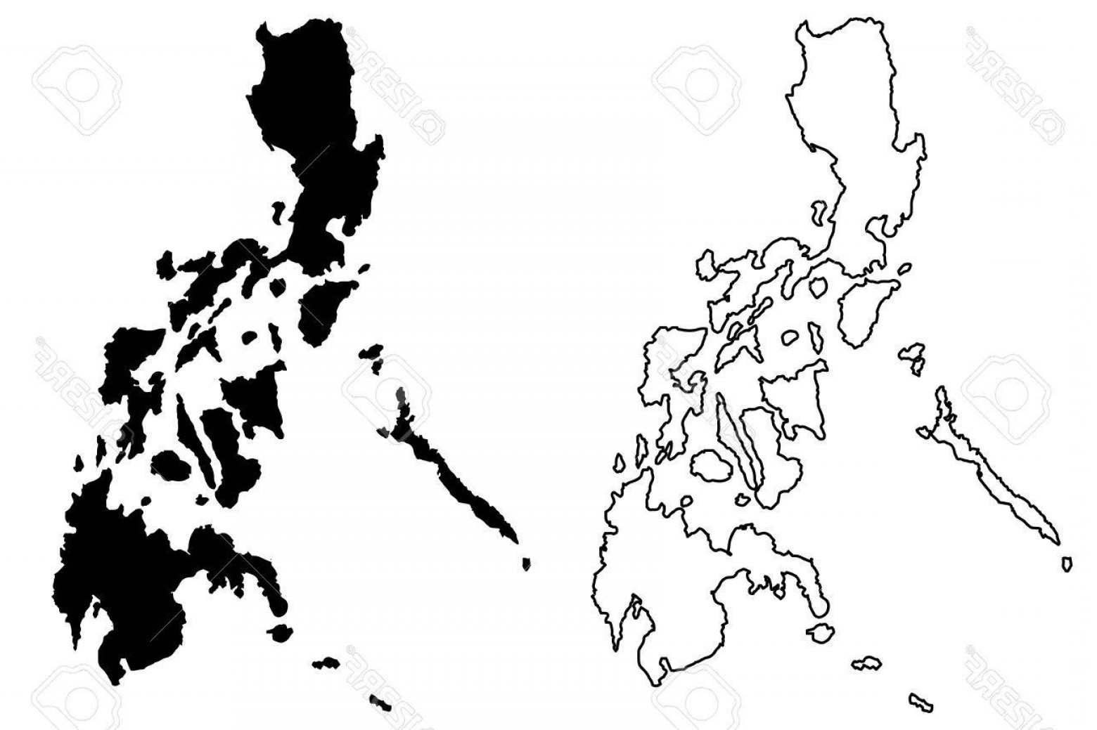 1560x1039 Vector Philippines Arenawp - Map Of The Philippines Sketch