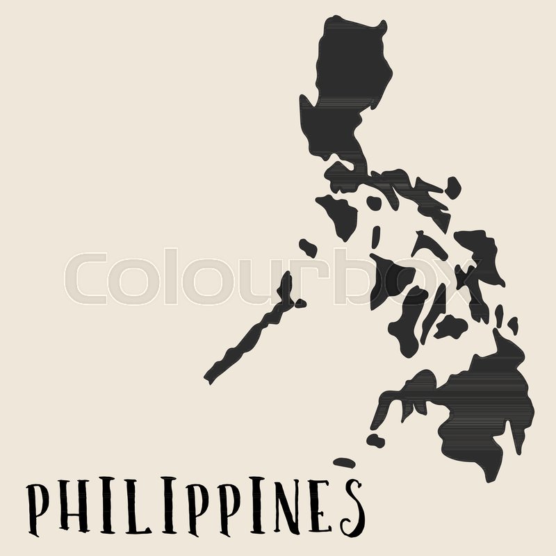 800x800 Doodle Freehand Map Sketch Of Philippines ,vector Illustration - Map Of The Philippines Sketch