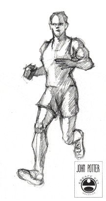217x413 Marathon Poster On Behance - Marathon Sketch