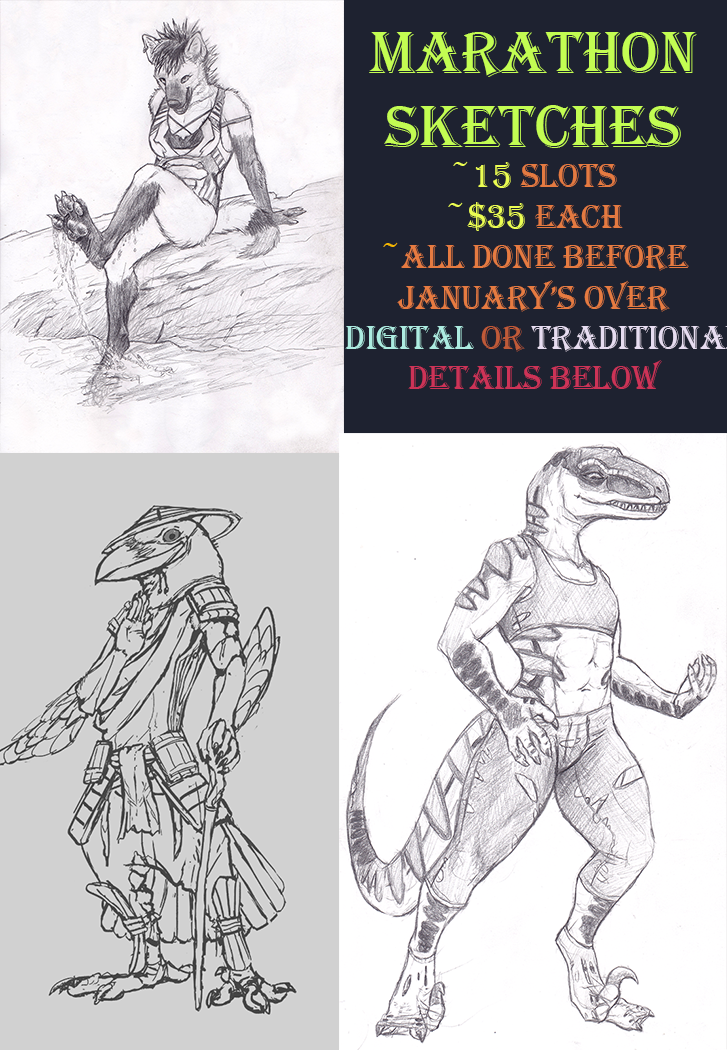 727x1050 Marathon Sketch Announcement By Spectrumshift - Marathon Sketch