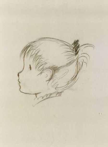 450x608 Lot Of Three Illustrations Including Tasha Tudor (American, B - Marc Brown Sketch