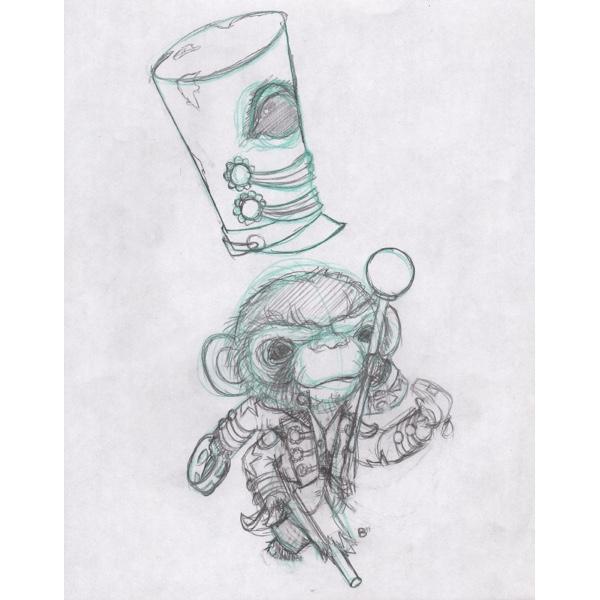 600x600 Monkey Major By Mark Brown Rotofugi - Marc Brown Sketch
