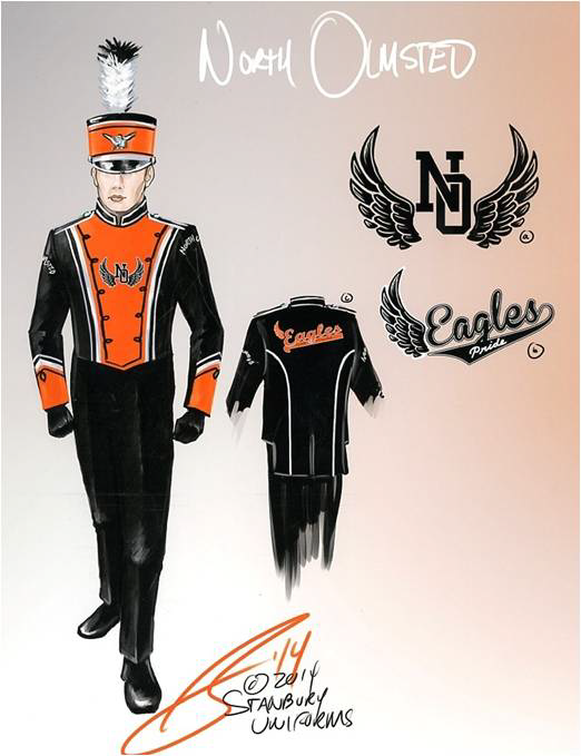 522x679 Donate For New Uniforms North Olmsted Instrumental Music - Marching Band Sketch
