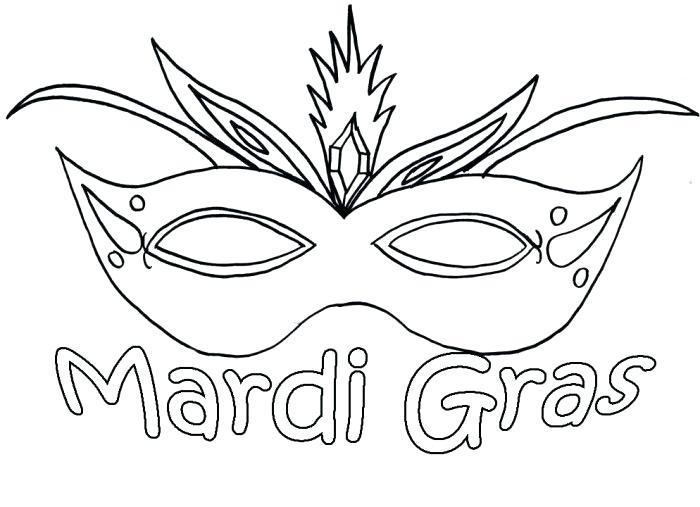 700x507 Mardi Gras Masks Coloring Pages Beautiful Mask Printable Coloring - Mardi Gras Mask Sketch