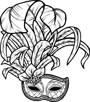 352x400 Pin By Judith Levitin On Masks Mardi Gras, Carnival - Mardi Gras Mask Sketch
