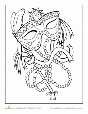 301x389 Mardi Gras Coloring - Mardi Gras Sketch