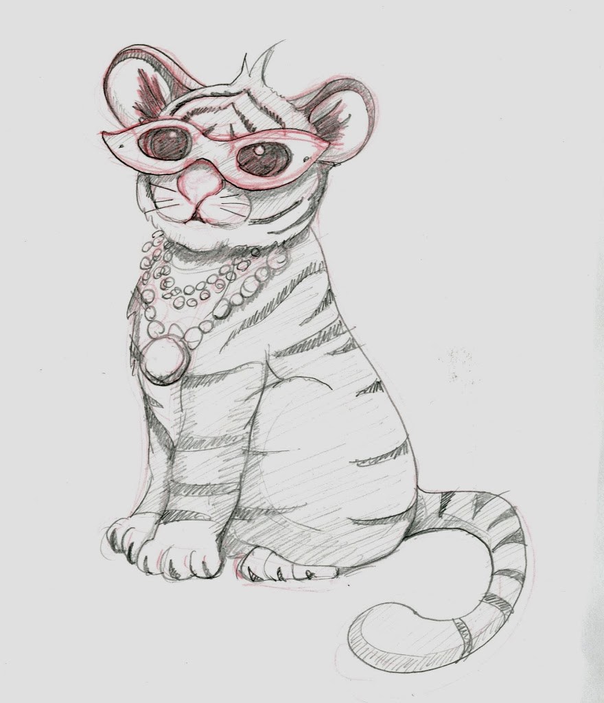 880x1024 Sketch Tuesday 3.4.14 - Mardi Gras Sketch