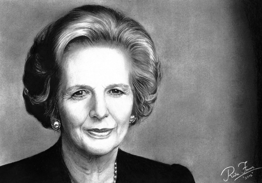 900x631 Margaret Thatcher By Earlierbirdscenic - Margaret Thatcher Sketch