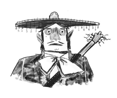 400x337 Derek Ortega - Mariachi Sketch