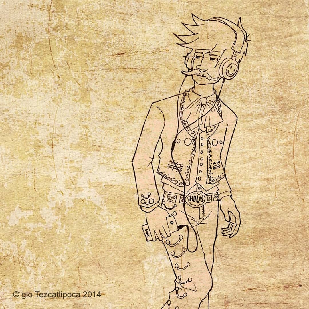 1080x1080 Giotezcatlipoca - Mariachi Sketch