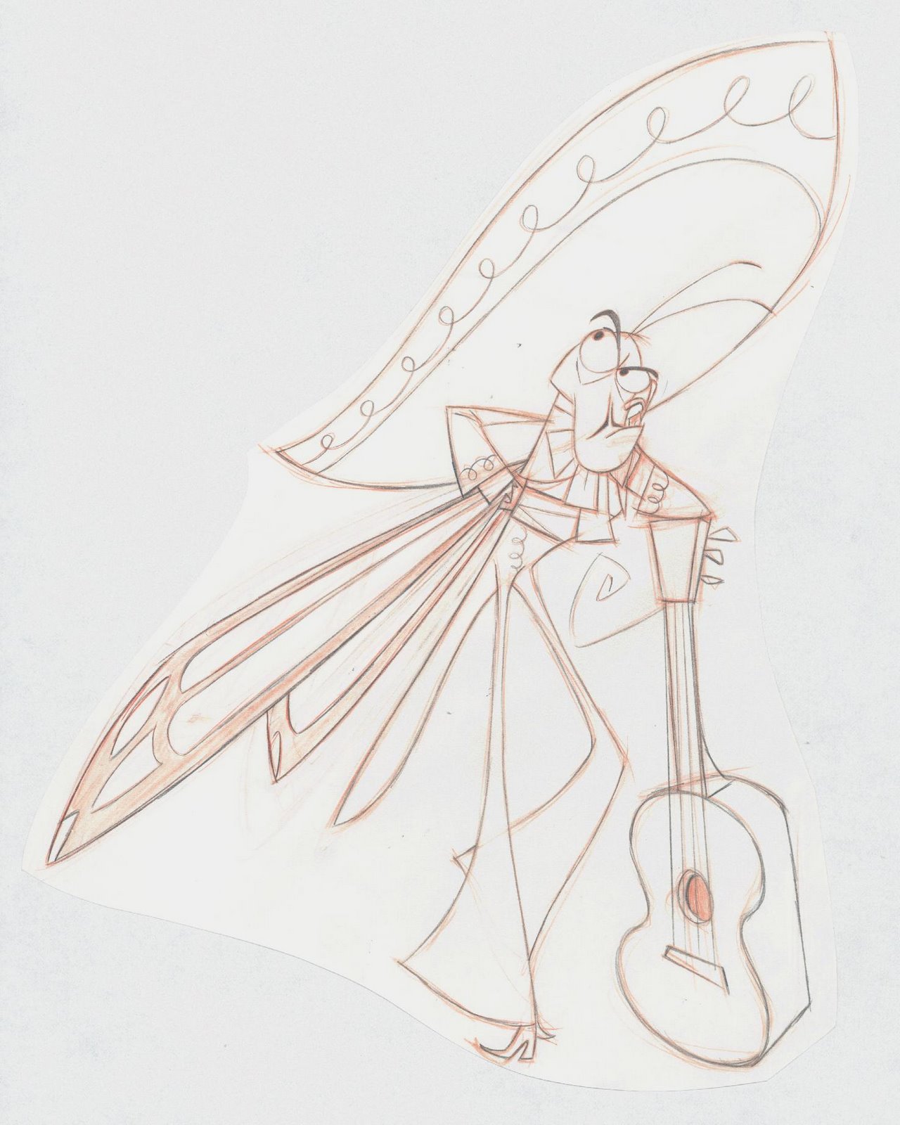 1280x1600 Image - Mariachi Sketch