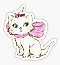 210x230 Bow Drawing Stickers Redbubble - Marie Aristocats Sketch