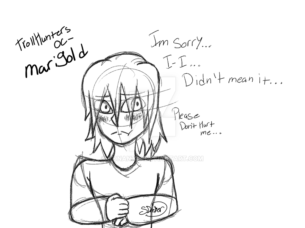 1024x768 Marigold Sketch By Konan720 - Marigold Sketch