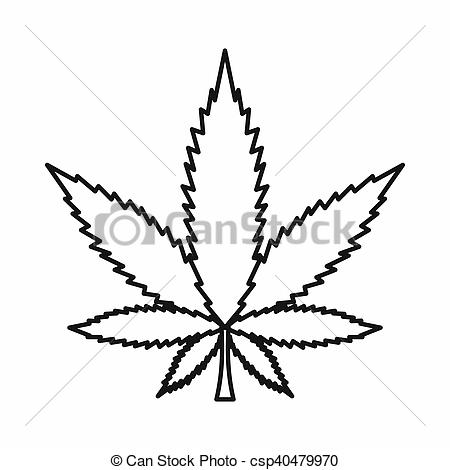 450x470 Drawn Cannabis Leaf Draw - Marijuana Leaf Sketch