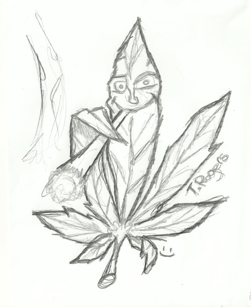 808x990 Sketches Of Weed Marijuana Leaves Drawings Cakepins Gifts - Marijuana Sketch