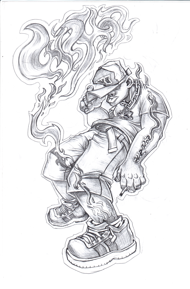 657x1000 Cannabis Sketch 2005 By Wagnermm19 - Marijuana Sketch