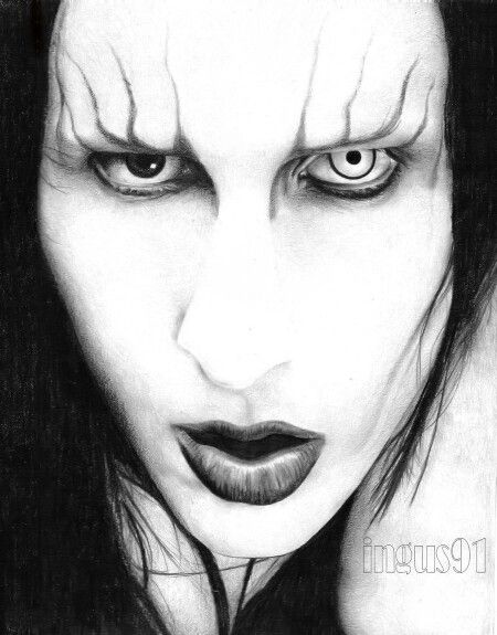 450x575 Marilyn Manson - Marilyn Manson Sketch
