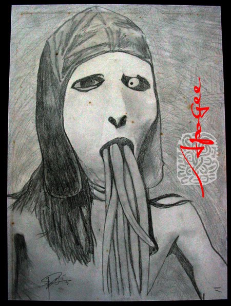 450x595 Art Of Apogee Old Sketch 8 Marilyn Manson - Marilyn Manson Sketch
