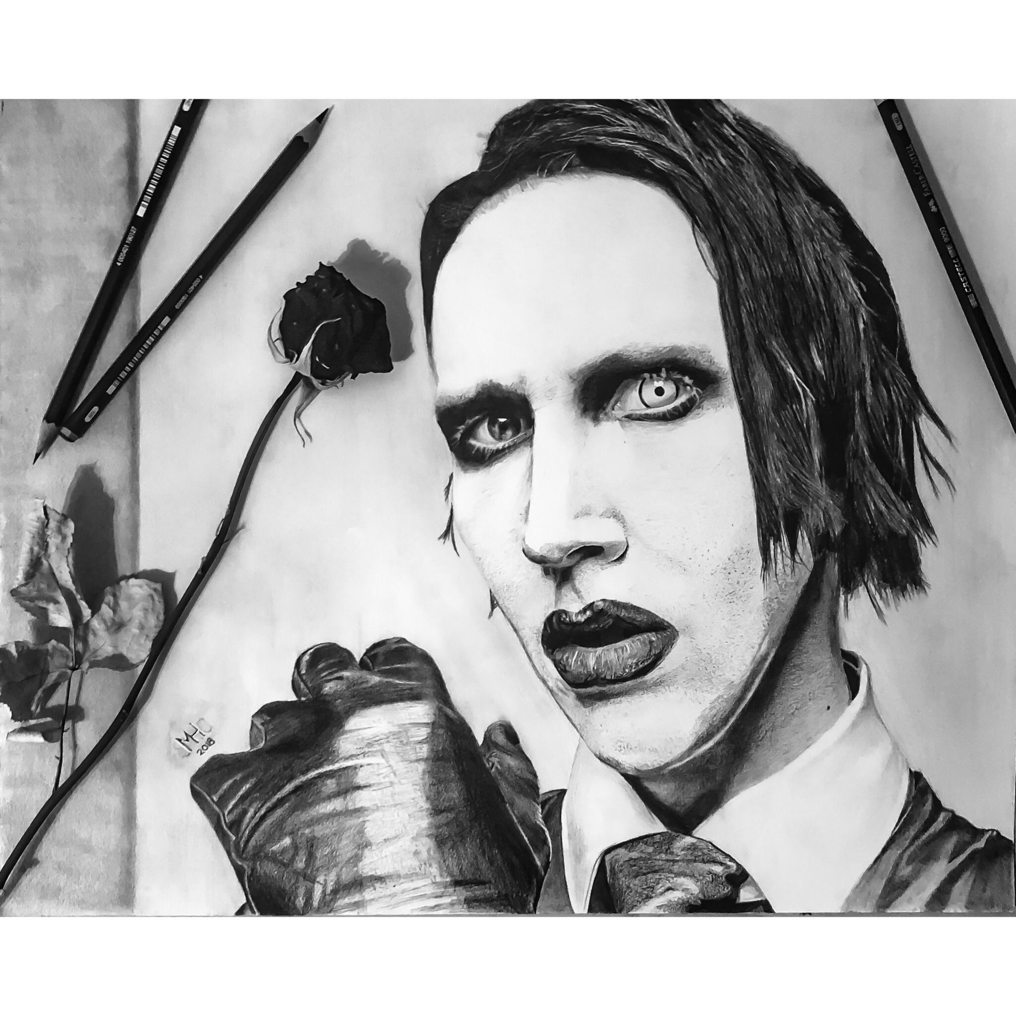 Marilyn manson рисунки