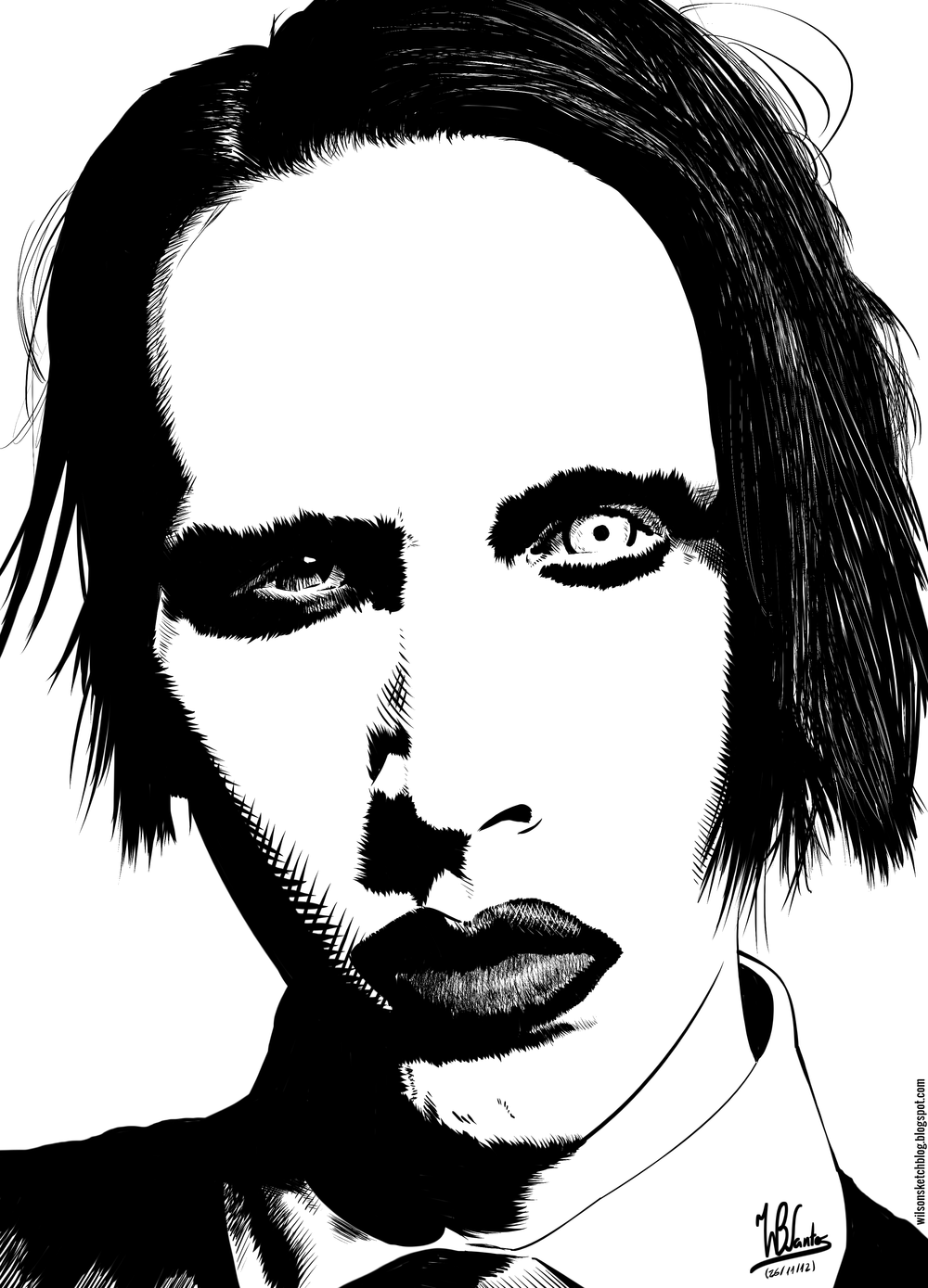 Marilyn manson рисунки