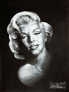 225x300 Marilyn Monroe Black And White Drawings Pixels - Marilyn Monroe Black And White Sketch