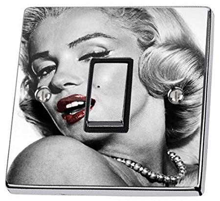 450x410 Marilyn Monroe Black Amp White Light Switch Sticker Cover Skin Decal - Marilyn Monroe Black And White Sketch