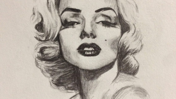 570x320 Marilyn Monroe Pencil Sketch Marilyn Monroe Pencil Sketch Pictures - Marilyn Monroe Pencil Sketch