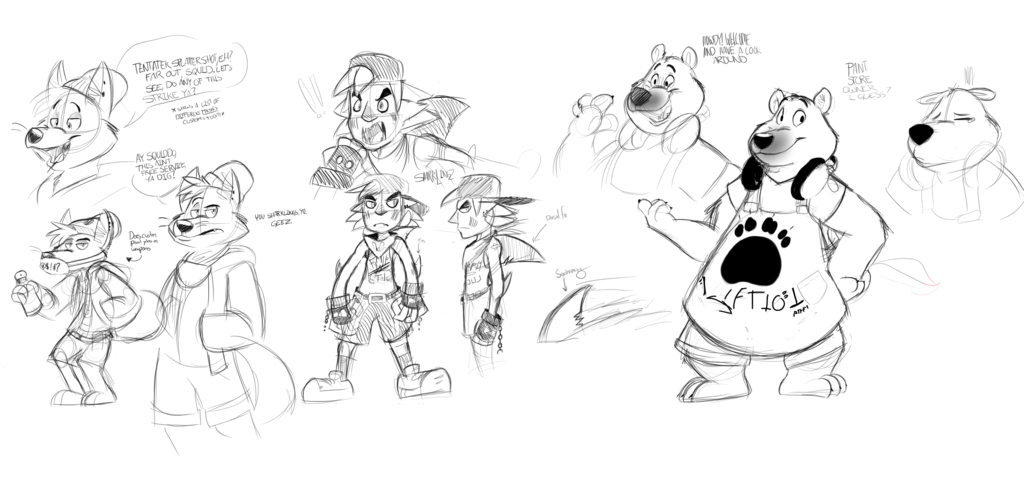 1024x485 Marine Life Sketches By Texanviking3d - Marine Life Sketches