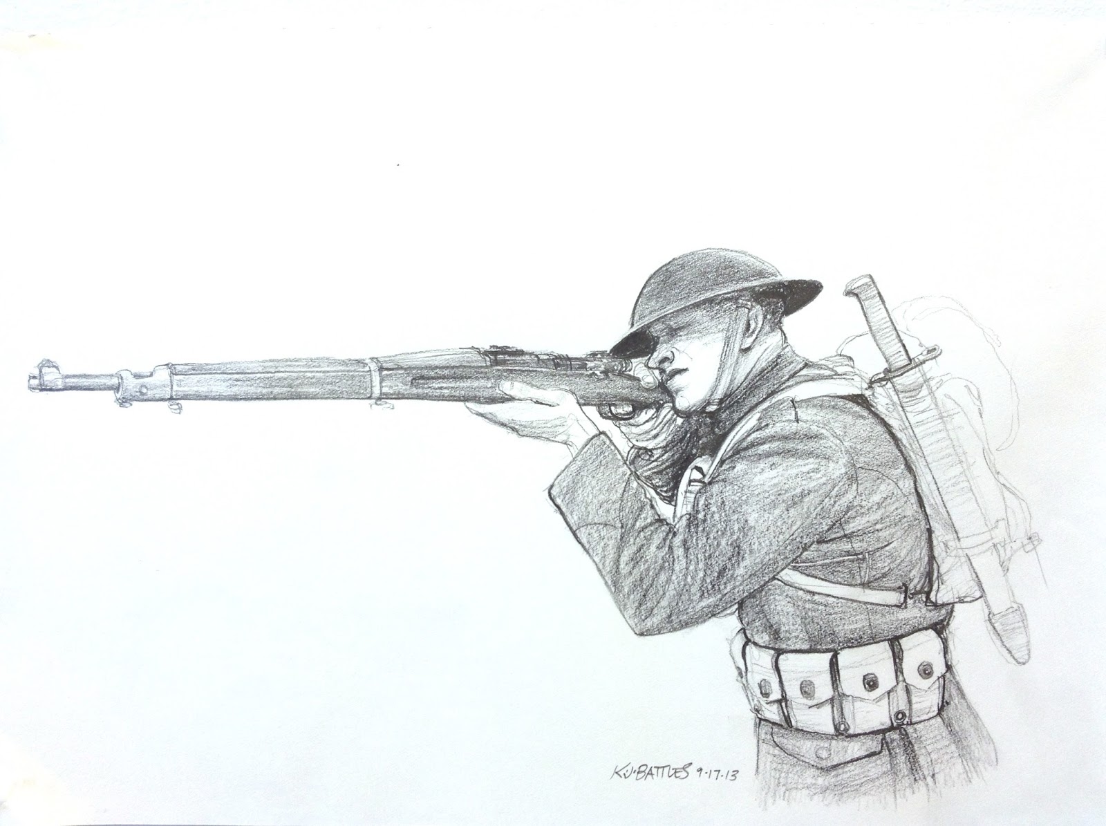 1600x1195 Sketchpad Warrior Sketch Of The Day - Marine Sketch