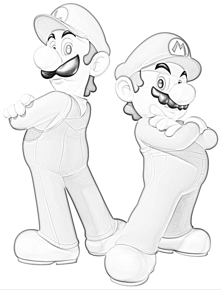 768x1006 Mario And Luigi Sketch By Demetrax1 - Mario And Luigi Sketch