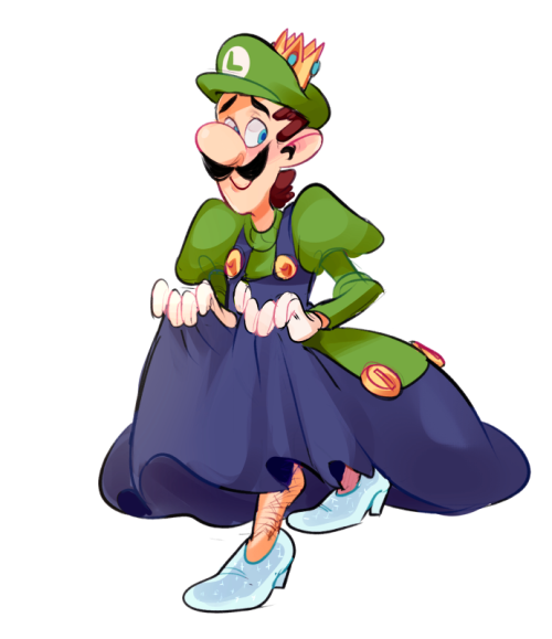 500x579 Art Sketch Luigi Super Mario Bros Princess Luigi Tomatomagica - Mar...