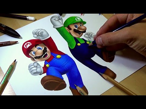 480x360 Drawing Mario And Luigi - Mario And Luigi Sketch