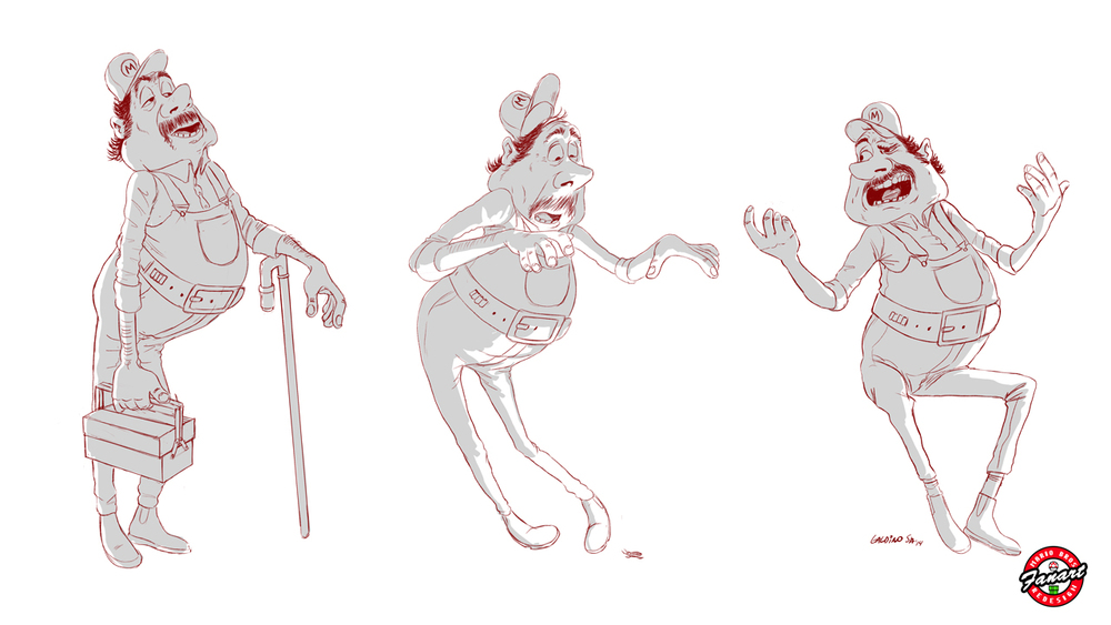 1000x563 Mario Bros Galdino Sa - Mario Bros Sketch